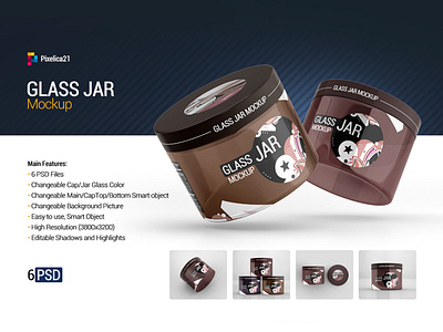 Glass Jar Mockup