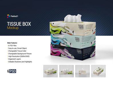 Download Tissue Box Mockup By Mostafa Absalan On Dribbble