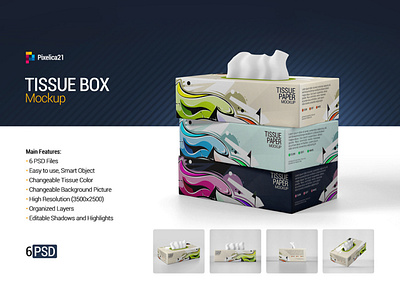 Tissue Box Mockup 3d advertising blank box cardboard care carton chief clean clear copy design disposable empty facial handker health house illustration inside