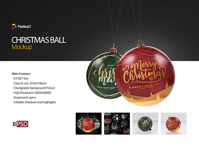 Christmas Ball Mock up