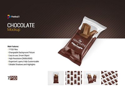 Chocolate Packaging Mock Up
