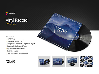 Vinyl Record Mock up