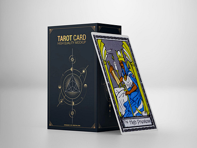 Tarot Card Mockup 3d advertising branding card casino clipping deck diamond diamonds display flush gamble game hearts house joker kind mockup pair pairs