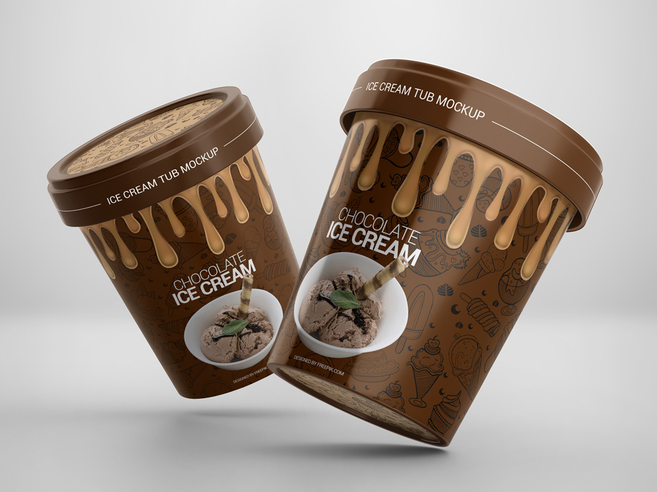 Ice Cream Tub Mockup by Mostafa Absalan on Dribbble