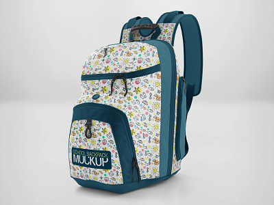 School Backpack Mockup athletic back back to school backpack bag baggage bookbag camping canvas bag corporate isolated knapsack luggage mock up mockup packaging rucksack school school bag schoolbag