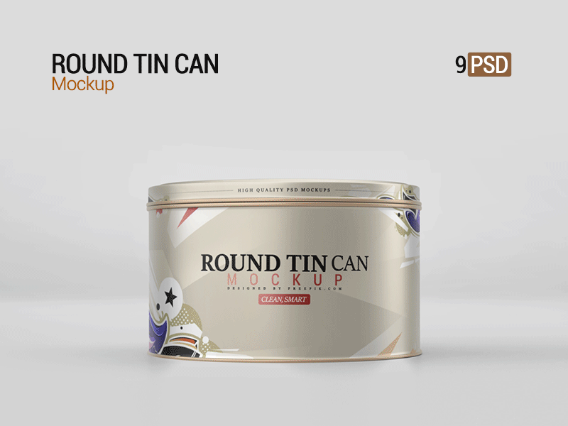 Round Tin Can Mockup 3d aluminum biscuit box branding can container cookie cosmetic cream food metal metallic metallic jar mock up mock ups mockup multi purpose package packaging