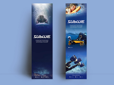 Sublue Banner brand branding design poster