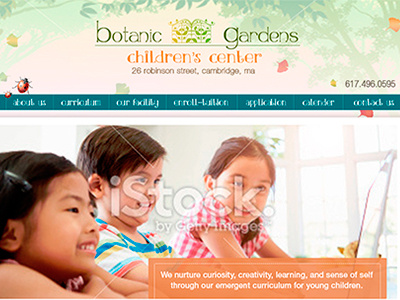 Botanic Garden 1 Final childrens website kids mockup web mockup webdesign