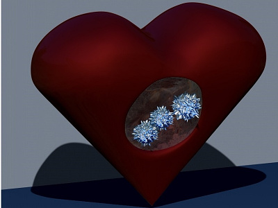 Zbrush Heart And Bacteria 1