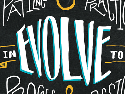 Evolve color design graphic design hand drawn illustration illustrator lettering sketch vector