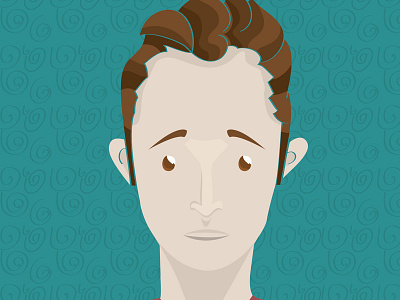 Baby face character graphic design illustration man vector