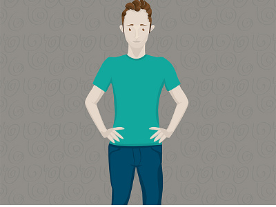 Clothes are Hard character graphic design illustration man vector