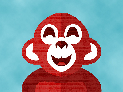 Red Monkey Creatives character graphic design illustration monkey vector