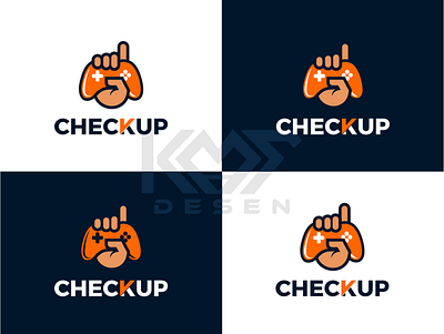 Checkup game check esport game game design gamer gaming logo simple up