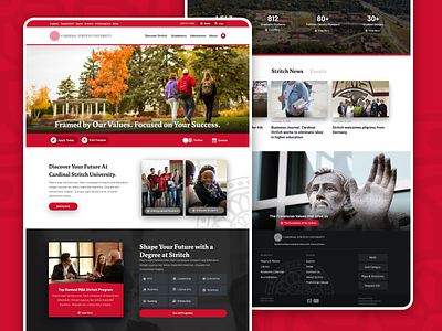 Cardinal Stritch University Redesign college higher education responsive university ux web web design website