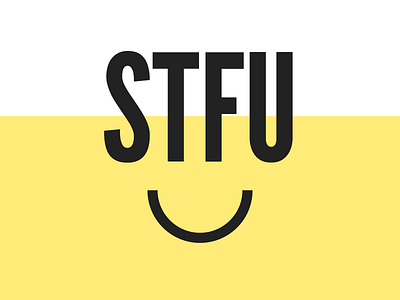 STFU - Visual Identity app logo type visual identity