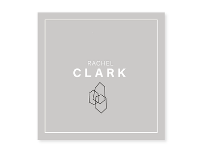 Rachel Clark - Business Cards business cards grey logo logotype minimal monogram mountains