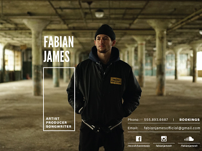 Fabian James Promo millennial milwaukee music