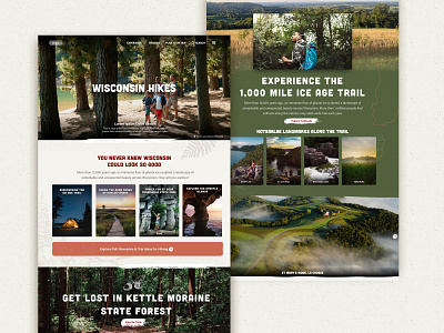 Hiking Page adventure design hiking nature ourdoors ui web design website