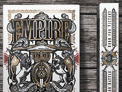 Empire Playing Cards - Tuck Box Design cards ellusionist empire deck empire playing cards kickstarter lee mckenzie magic playing cards poker