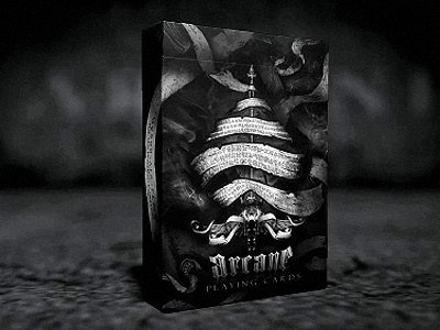 Arcane Playing Cards ace of spades arcane back design cards custom dark deck ellusionist kenzii lee mckenzie mysterious playing cards poker