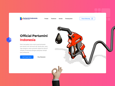 Pertamini Indonesia, Exploration design landing page ui ui ux ux
