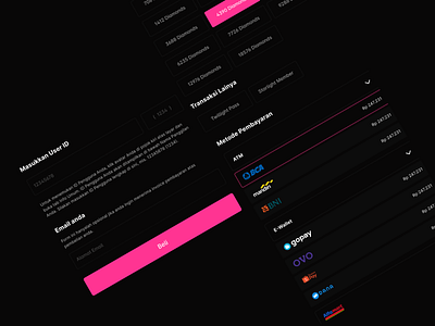 Top Up Game - Components design ui ui ux ux