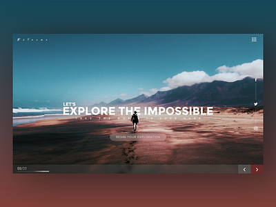 E x p l o r e - Landing page landing page practice ui ux website