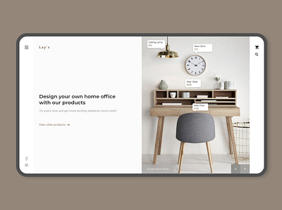 Lay's - Design your own office room! (web exploration) landing page practice ui ux