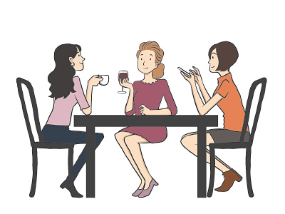 Girls Day Out adobe ilustrator fashion flatillustrations illustration