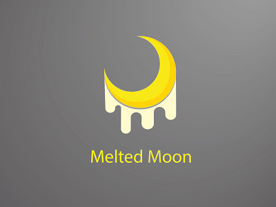 Melted Moon abstract animation app blue brand branding character clean design flat icon icons identity illustration illustrator lettering logo minimal typography vector