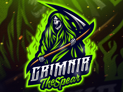 Grimnir thespear esports logo mascot