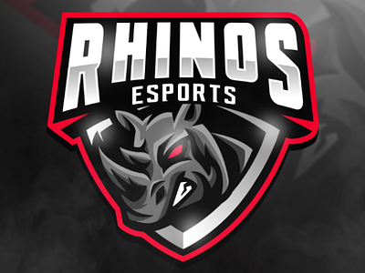 RHINOS ESPORTS esport gaming graphicdesign logo mascot overlays sports streamlogo ui ux