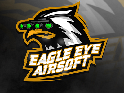 EAGLE EYE AIRSOFT logo esporls mascot brand