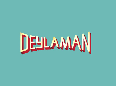deylaman Garage logo typography