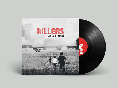 The Killers's Sam's Town Album Cover Redesign album cover america blackandwhite cover art cover artwork dribbbleweeklywarmup photography red retro the killers typography united states united states of america usa vintage weekly challenge weekly warm up weeklywarmup