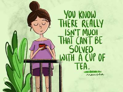 Tea Love ☕ character comic digitalart illustration procreate tealove