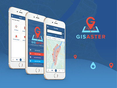 Gisaster Mobile App Branding app flood app mobile mobile app mobile app design ui uiux ux