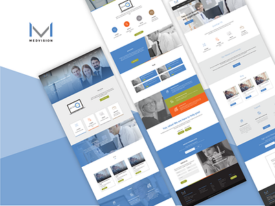 Medvision Corporate Landing Page Design