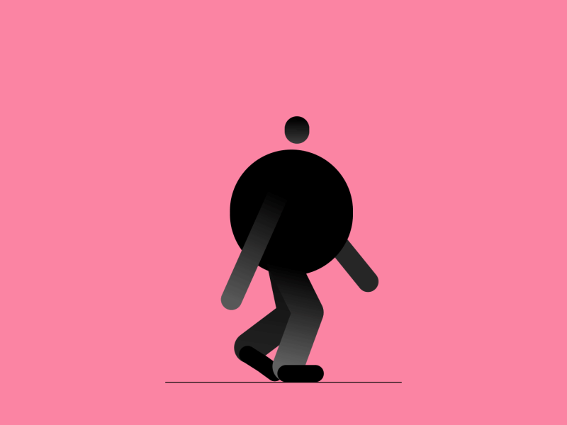 Walk & Run aftereffects animate animation concept design flat illustration motiondesignschool vector walking