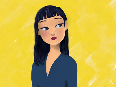 Girl character design designer illustration