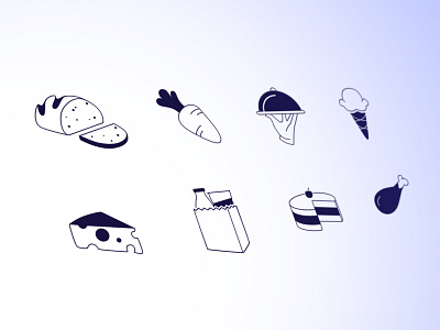 Grocery Distribution Company Icons