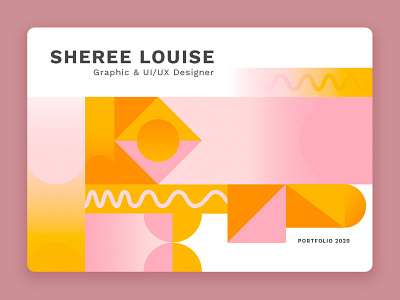 Geometric Pattern Portfolio Cover - Sheree Louise