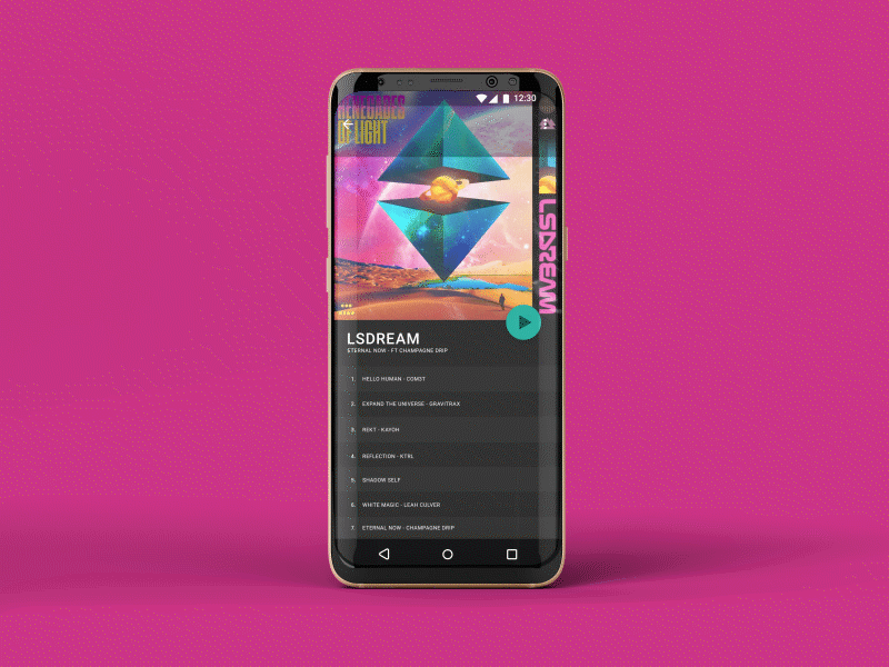 Material Design Music Player