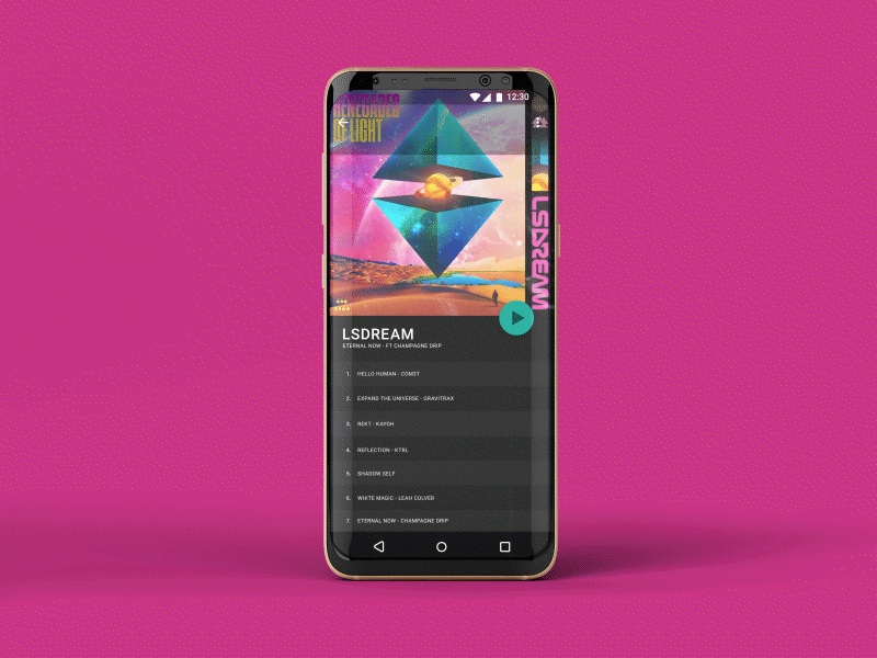 Material Design Music Player after effects android animation first shot google interaction design material design mobile motion music music app ui animation ui design