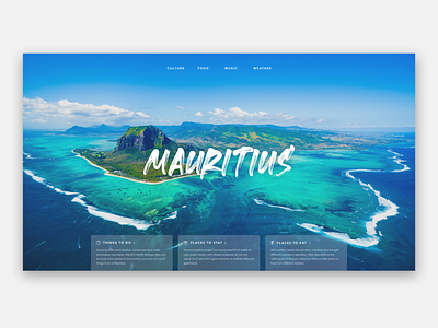 Mauritius Web Page design figma icon interface design landing page responsive web design ui ui ux design ui design user interface ux web web design
