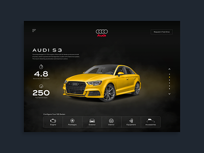 Audi Landing Page landing page product design responsive web design ui ui ux design ui design user interface user interface design ux ux design web design