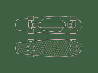 Skateboard Illustration 🛹 illustration line drawing skateboard skating