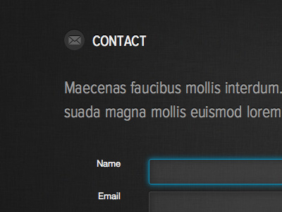 Contact black blue contact grey