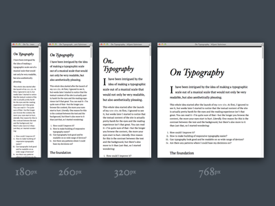 On Typography